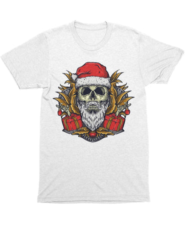 Skull Santa Unisex Christmas Mens Graphic T-Shirt 8Ball